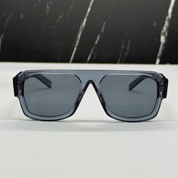 NEW PRADA PR22YS 19O70B SUNGLASSES MEN PR 22YS 19O70B GREY SQUARE SPR 22Y - Picture 3 of 10